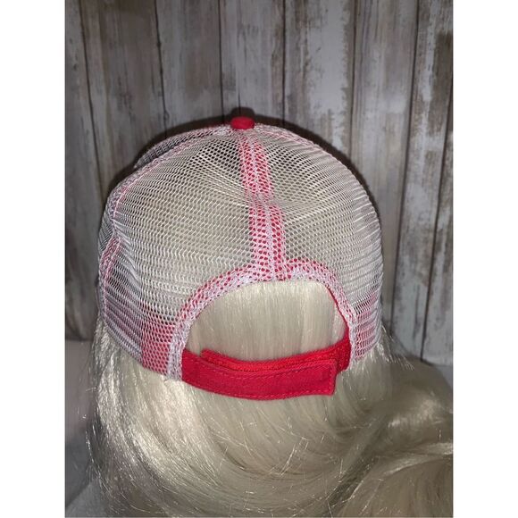 Vintage Red Mustang Mesh Back Hat One Size - Picture 8 of 12